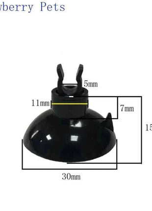 5pcs Black  Aquarium Suction Cup Air Tube Holder Sucker for Fish Tank Pump Oxygen Air Tube Fixing Clip  Aquarium Accessories
