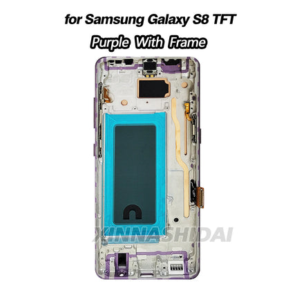 Display LCD TFT per Samsung Galaxy S8 con Touch Screen e Cornice, Assemblaggio Digitalizzatore Sostitutivo