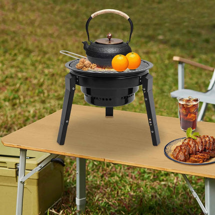 Portable Charcoal Grills Bbq Grill Barrel with Grill Accessories & Carry Bag for Camping, Garden, Bbq Party,Table Grill Charcoal