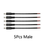 5.5*2.1mm Maschio Femmina Cavo di Alimentazione DC Spina del Cavo Martinetti Adattatore del Connettore Treccia Bianco Nero Per Telecamera CCTV 5050 3528 HA CONDOTTO LA striscia