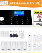 KERUI WIFI GSM Alarm System with Support for 3 Wired Zones, Tuya Smart Compatible Anti-Theft Home Alarm, 433MHz PIR Sensor for Security Protection