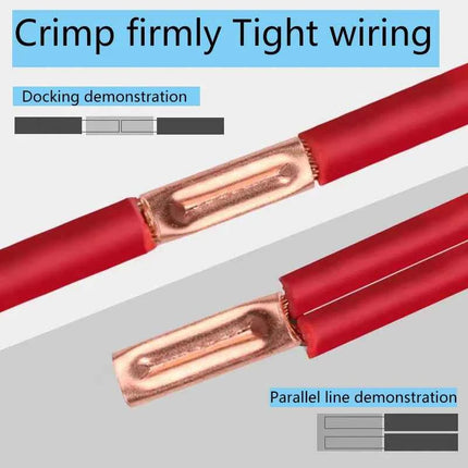 250 pz GT Tubo di Collegamento In Rame Filo Comune Piccolo Tubo di Rame Terminale Cavo Capocorda Bootlace Ghiera Kit con Pinze A Crimpare