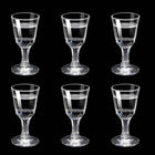 Set Mini Calici Shot 10/15/25ml Trasparenti con Piede Alto per Liquori e Spirits