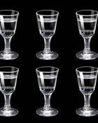 Set Mini Calici Shot 10/15/25ml Trasparenti con Piede Alto per Liquori e Spirits