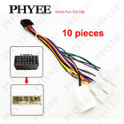 Adattatore per cablaggio radio Spina connettore a 16 pin 10 pezzi Cavo all'ingrosso per Toyota Corolla Camry RAV4 Hilux Land Cruiser Yaris