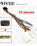 Adattatore per cablaggio radio Spina connettore a 16 pin 10 pezzi Cavo all'ingrosso per Toyota Corolla Camry RAV4 Hilux Land Cruiser Yaris
