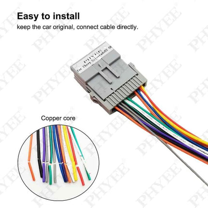 Auto Stereo Radio Cablaggio Adattatore 24 Spille per Chevy Silverado Chevrolet Malibu Impala GMC Envoy Sierra Buick Pontiac Hummer