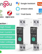 TUYA WiFi/ZigBee MCB Smart Circuit Breaker Over Current Under Voltage Protection Power Metering 1-63A Remote Control Switch