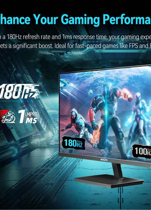 New ARZOPA 27inch 180Hz 2K FastIPS QHD PC Monitor 1ms FreeSync Gaming monitor,M1RC