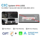 For BMW 1 Series E81 E82 E87 E88 2004-2012 CCC CIC Wireless Carplay Android Auto Car Multimedia Player Linux 1920*720 Screen