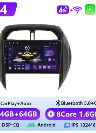 Podofo 6+128G Wireless CarPlay Android Auto Radio for Toyota RAV4 2003-2005(LHD) Car Multimedia Player GPS WIFI 2 Din Autoradio