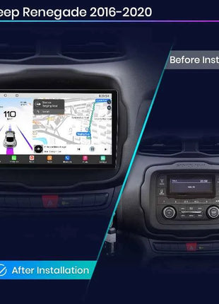 Junsun Qualcomm 8-Core 360 Camera Wireless CarPlay Android Auto Car Radio for Jeep Renegade 2016-2020 GPS Multimedia