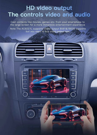 Wireless Carplay Android 14 Auto Radio for Volkswagen VW Passat B6 B7 CC T5 Tiguan Touran POLO GOLF 56 Multimedia GPS NaviScreen