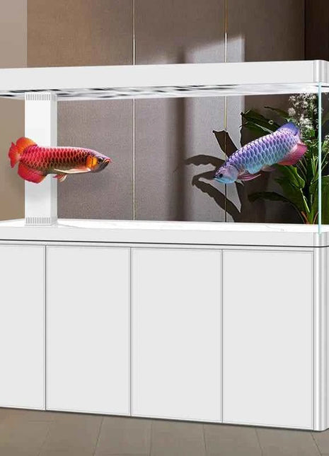 Glass Aquariums for Indoor Fish Large Freshwater FishTanks Full Set Frameless Houseuse Fish Tanks