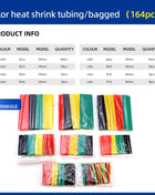 Heat Shrink Tubing Kit in Bag 127/164/328/530 Pcs 2:1 Heat Shrink Wire Heat Shrink Tube Connect Cover Wire Protection Sleeves