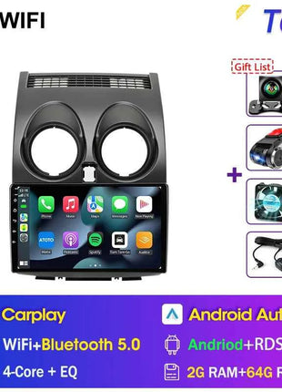 Srnubi Android Qualcomm 8 Core Carplay Auto Stereo For Nissan Qashqai J10 2006 - 2013 Carplay 4G GPS Wifi Car Multimedia
