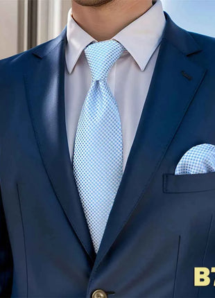 Set Cravatta e Fazzoletto Uomo Colorato 160cm - Accessori Matrimonio