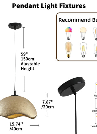 Lampadario Giapponese Wabi Sabi a Nido d'Uccello, Decorazione per Casa, Lampada a Sospensione per Sala da Pranzo, Bar, Caffè, Camera da Letto, Lampada Sospesa per Bambini