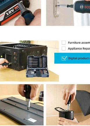 BOSCH 2607017702 Electric Screwdriver Bit Set 43-pcs HSS High Hardness Multifunctional PH/PZ Bit Power Tool Attachments