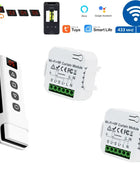 Smart WiFi RF Wireless Curtain Switch Module 433 MHz 5 in 1 Remote Control, 110V 220V 240V for Tuya Alexa Roller Shutter Garage