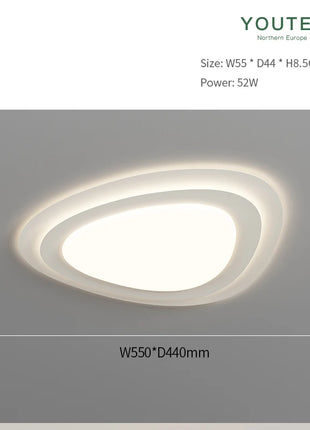Lampada da soffitto a LED creativa con ciottolo Decorazione di lusso per soggiorno Camera da letto Lampada a sospensione a soffitto Lampadario per sala da pranzo per interni