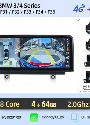 Junsun 1920*720 Wireless Carplay Android Auto Multimedia Car Radio For BMW 1 2 3 4 Series F20 F21 F22 F30 F31 F32 F33 F34 F36
