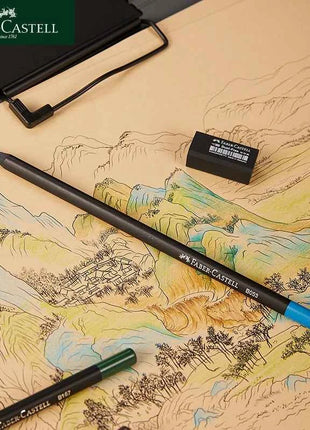 Faber-Castell Oil-Based Colored Pencils Set 48/72 – Professional Sketch & Coloring Pencil Set in Metal Tin Box