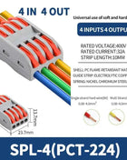 1 In Multiple Out Push-in Electrical Wire Connector Terminal Block Universal Fast Wiring Cable Connectors For Cable Connection