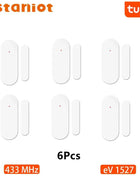 Staniot Tuya 433Mhz Home Alarm System Automatic Sensor Smart Wireless Door and Window Detectors Door opening/closing code