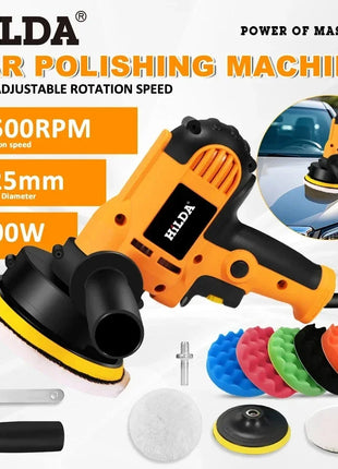 HILDA Lucidatrice per auto elettrica Macchina per ceratura di bellezza per auto Velocità regolabile Levigatura Strumenti per ceretta Lucidatura automobilistica Riparazione graffi