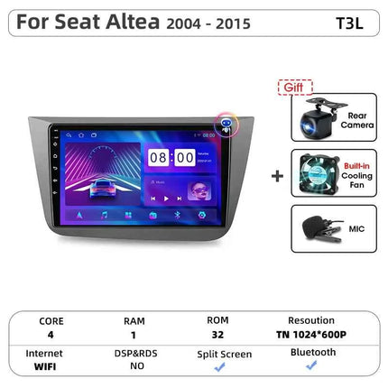 Srnubi IPS Screen Android All In One Car Radio for Seat Altea XL Toledo 3 2004 - 2015 Carplay GPS Stereo DVD Multimedia Player
