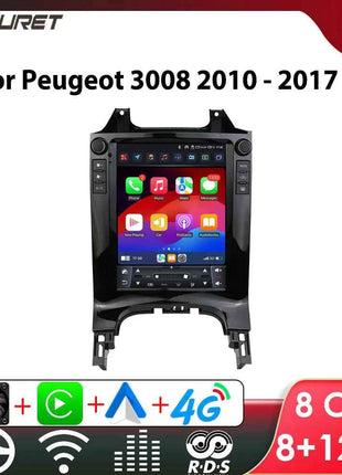 9.7INCH Android Car Radio for Peugeot 3008 5008 2010-2017 Car Stereo GPS Carplay Android Auto Multimedia Intelligent Player WIFI