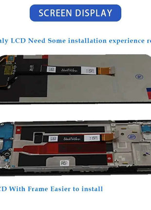 6.5 ''Per Realme 8 5G RMX3241 Display LCD Touch Screen Digitizer Assembly per Realme8 5G Schermo LCD Con Telaio di Ricambio