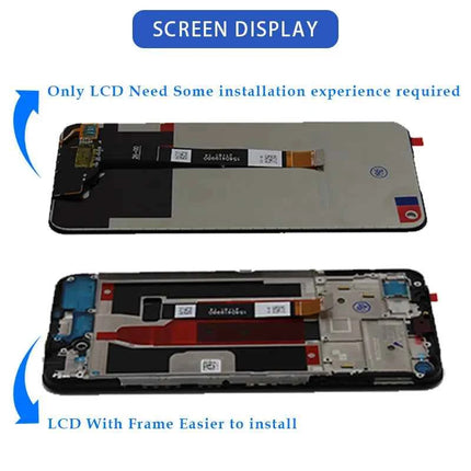 6.5 ''Per Realme 8 5G RMX3241 Display LCD Touch Screen Digitizer Assembly per Realme8 5G Schermo LCD Con Telaio di Ricambio