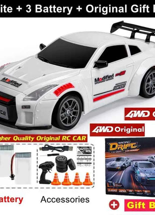 New 4WD Remote Control Drift Car Full Size 1:24 Mini Remote Control Racing Car Model 2.4G Radio High Speed RC Car Boy Toy Gift