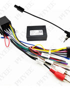 ISO CAN Bus Decoder Wiring Harness Adapter 16 Pin Plug Connector RCA Audio Car Android Head Unit Cable Wiring for Audi A3 8P A4 B7