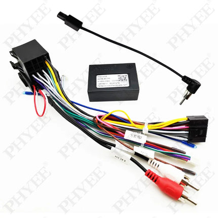Adattatore per cablaggio ISO CAN Bus Decoder connettore a spina a 16 Pin RCA Audio Car Android Head Unit cavo di cablaggio per Audi A3 8P A4 B7