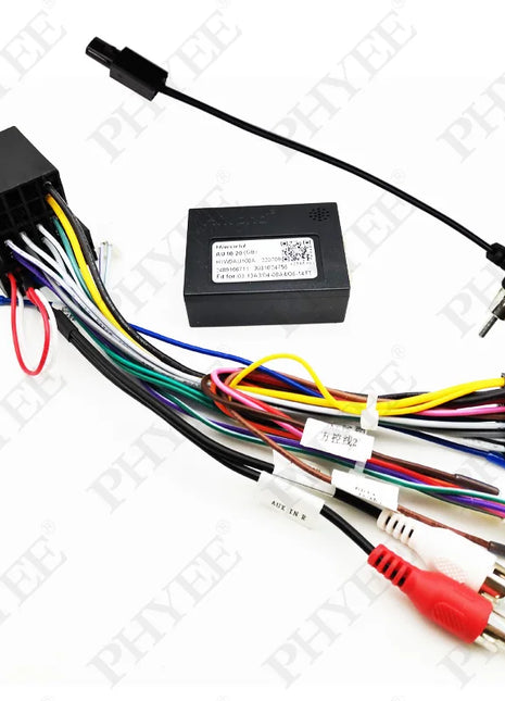 Adattatore per cablaggio ISO CAN Bus Decoder connettore a spina a 16 Pin RCA Audio Car Android Head Unit cavo di cablaggio per Audi A3 8P A4 B7