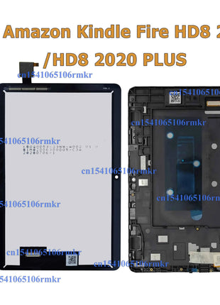 Display LCD per Amazon Fire HD 8 (2017/2020/2022) - Touch Screen Digitizer Ricambio K72LL4 KFONWI SX034QT
