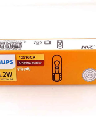 Philips Car Gauge Light T5 Halogen Panel Bulb 12V 1.2W W1.2W Instrument Lamp Lights