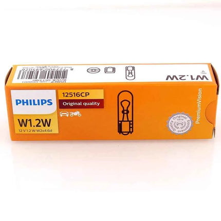 Philips Car Gauge Light T5 Halogen Panel Bulb 12V 1.2W W1.2W Instrument Lamp Lights