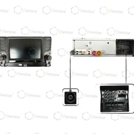 Owince Autoradio Fascias Telaio Per Volkswagen VW Golf 7 MK7 2013 - 2020 Pannello Stereo Cablaggio Cavo di Alimentazione Canbus Decoder