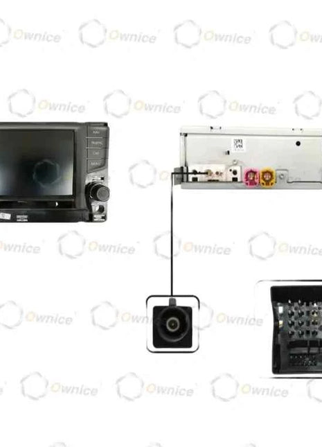Owince Autoradio Fascias Telaio Per Volkswagen VW Golf 7 MK7 2013 - 2020 Pannello Stereo Cablaggio Cavo di Alimentazione Canbus Decoder