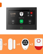 Staniot Sistema di Allarme Domestico da 7 pollici Wireless WiFi 4G Tuya Kit di Protezione di Sicurezza Intelligente Sirena Più Forte da 115 dB Batteria da 5000 mAh