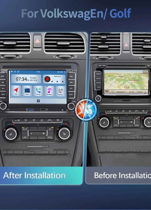Wireless Carplay Android 14 Auto Radio for Volkswagen VW Passat B6 B7 CC T5 Tiguan Touran POLO GOLF 56 Multimedia GPS NaviScreen