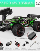 SCY9522PRO Super Brushless Motor Remote Control Car 85 km/h or 50 km/h High-Speed 4WD 1:16 Scale Model Racing Car Boy Toy Gift