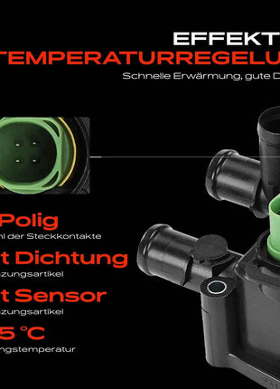 Termostato Frankberg 1x per Liquido di Raffreddamento VW Golf 4 Polo Passat Bora Audi A3 8P Skoda Octavia I 06A121111A 820959 V159919081