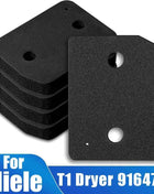 Sostituzione del filtro zoccolo da 5 pezzi per asciugatrice Miele T1 - 9164761 Asciugatrice con pompa di calore, sostituzione del filtro in schiuma lanuginosa con punta