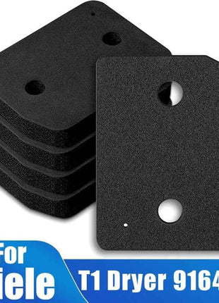 Sostituzione del filtro zoccolo da 5 pezzi per asciugatrice Miele T1 - 9164761 Asciugatrice con pompa di calore, sostituzione del filtro in schiuma lanuginosa con punta