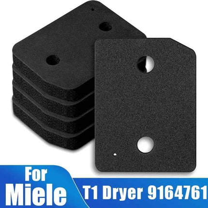 Sostituzione del filtro zoccolo da 5 pezzi per asciugatrice Miele T1 - 9164761 Asciugatrice con pompa di calore, sostituzione del filtro in schiuma lanuginosa con punta